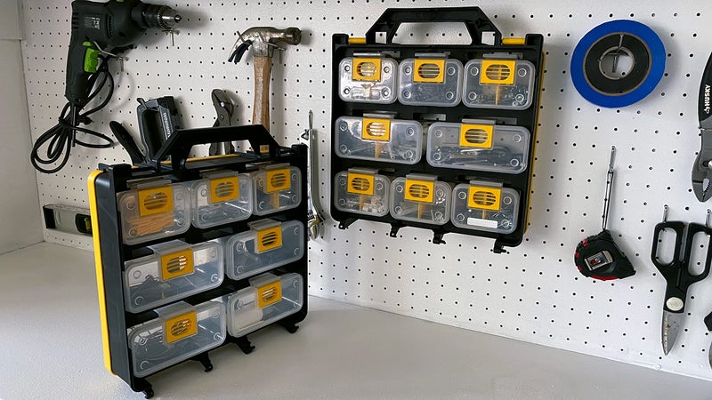 EnnovaTools Hardware Tackle Box storage with Patented Removable Compartment Organizer and Reversible Carrying Case for Screws, Nuts and Bolts, WVE9420 - Image 5